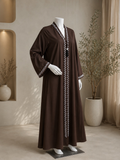 Criss Cross Lace Abaya
