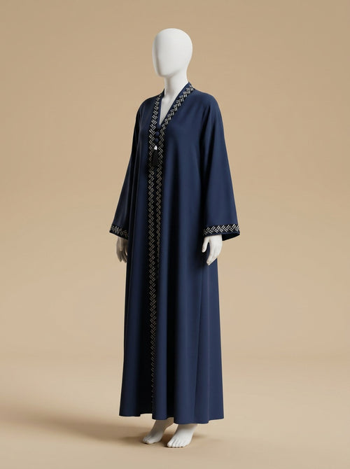 Criss Cross Lace Abaya