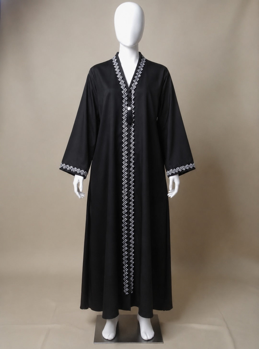 Criss Cross Lace Abaya